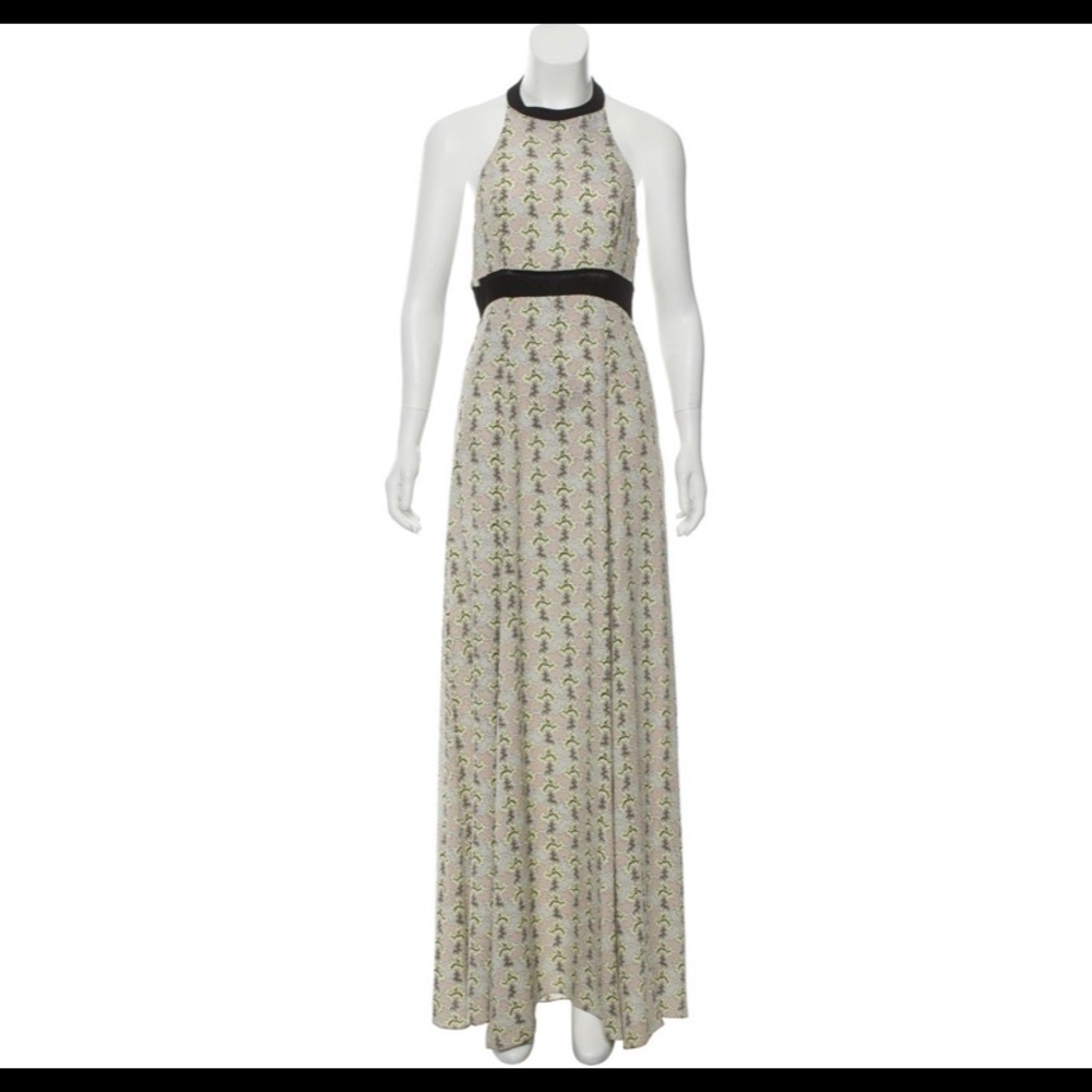 Rag & Bone Pastel Halter Floor Length Dress
